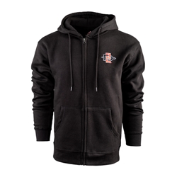 Full Zip Hoodie Left Chest SD Interlock