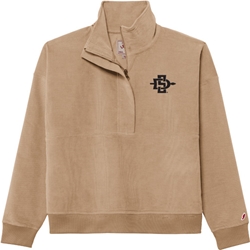 Women's Corduroy Half Zip SD Interlock