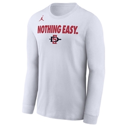 Nike Jordan Long Sleeve SDSU 2025 Mountain West Tournament Bench Tee